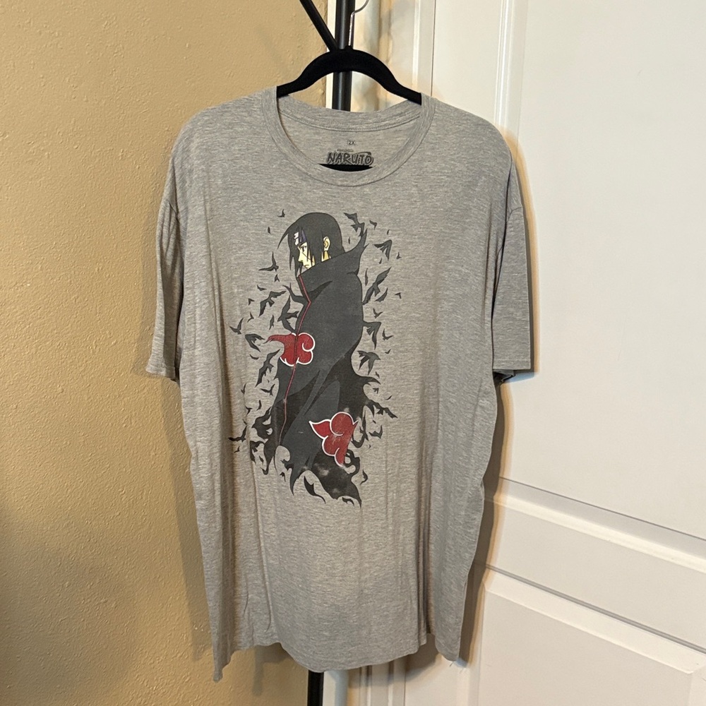 Hot Topic Gray Naruto Graphic Tee